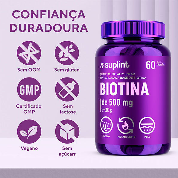 Biotina Suplemento, 60 cápsulas de 50 mg - biotina Biotina Suplemento, 60 cápsulas de 50 mg - biotina