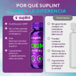 Picolinato de cromo suplementos, 60 cápsulas de 500 mg – cromo frontal