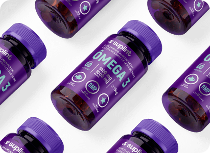 Ômega 3 EPA & DHA, 60 cápsulas de 1400 mg - diagonal omega