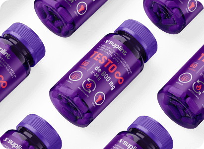 Testo ∞, intensificador de testosterona, 60 cápsulas de 600 mg - diagonal testo