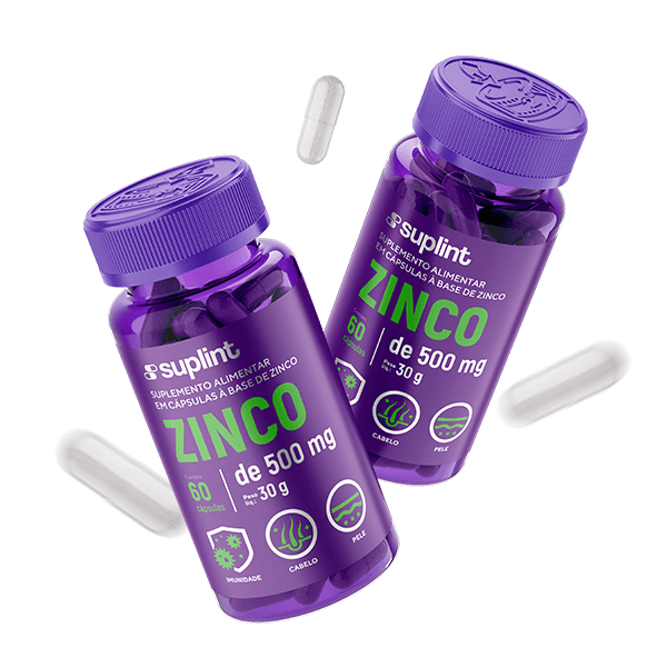 Zinco, 60 cápsulas de 500 mg - fly zinco