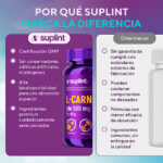 L-Carnitina, 90 cápsulas de 500 mg – L carnatina frontal