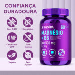 Magnésio Malato e vitamina B6, 60 cápsulas de 500 mg – magnesio frontal