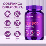 Testo ∞, intensificador de testosterona, 60 cápsulas de 600 mg – testo frontal