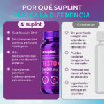 Testo ∞, intensificador de testosterona, 60 cápsulas de 600 mg – testo frontal