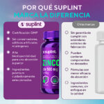 Bisglicinato de Zinco, 60 cápsulas de 500 mg – zinco frontal
